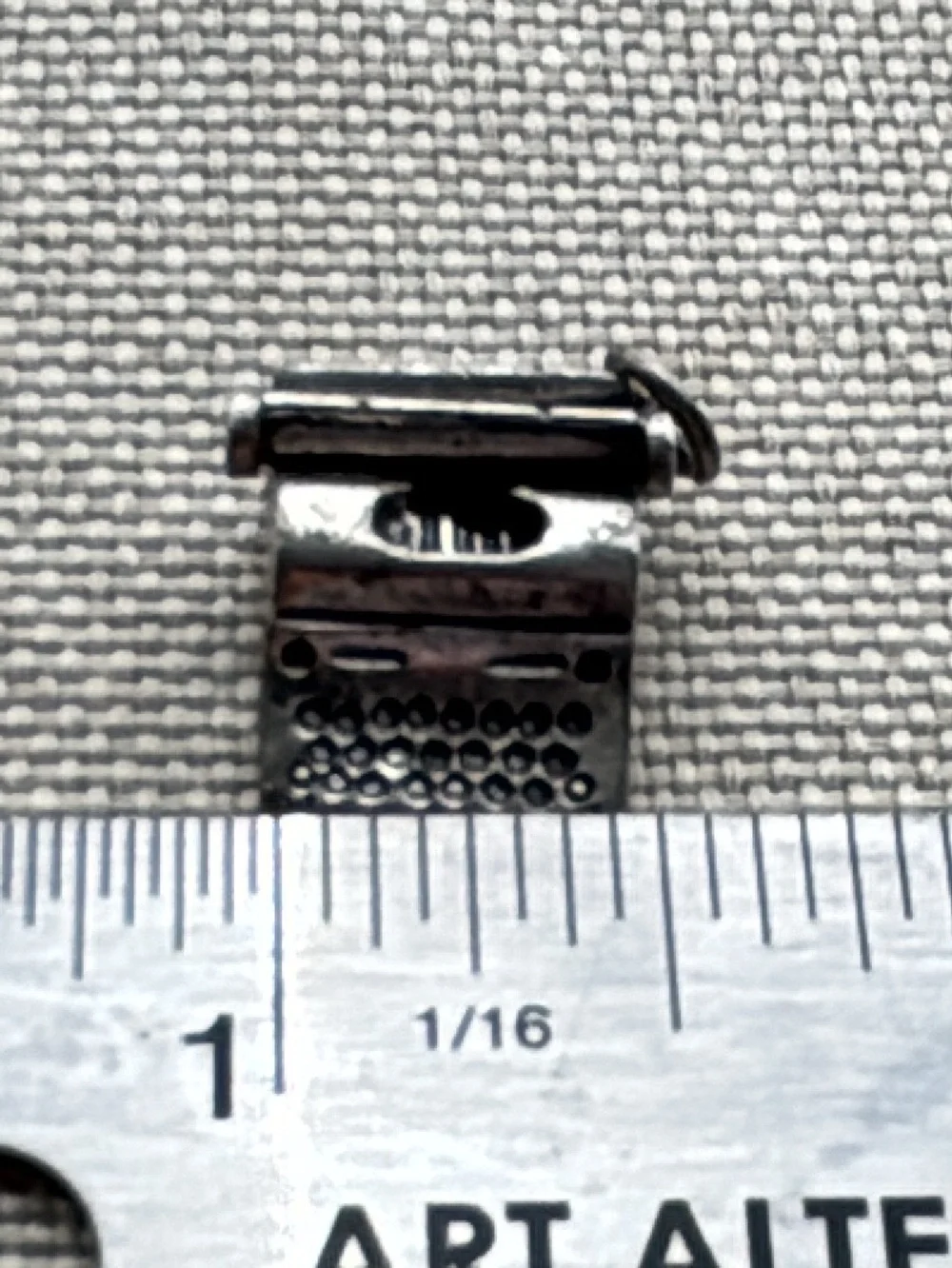 Vintage Danecraft Sterling Silver Type Writer Charm